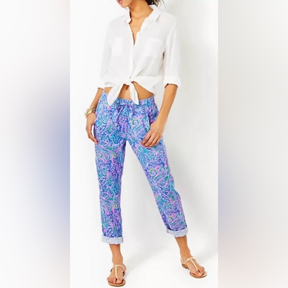 NWOT LILLY PULITZER TARON WE MERMAID IT ANKLE PANTS